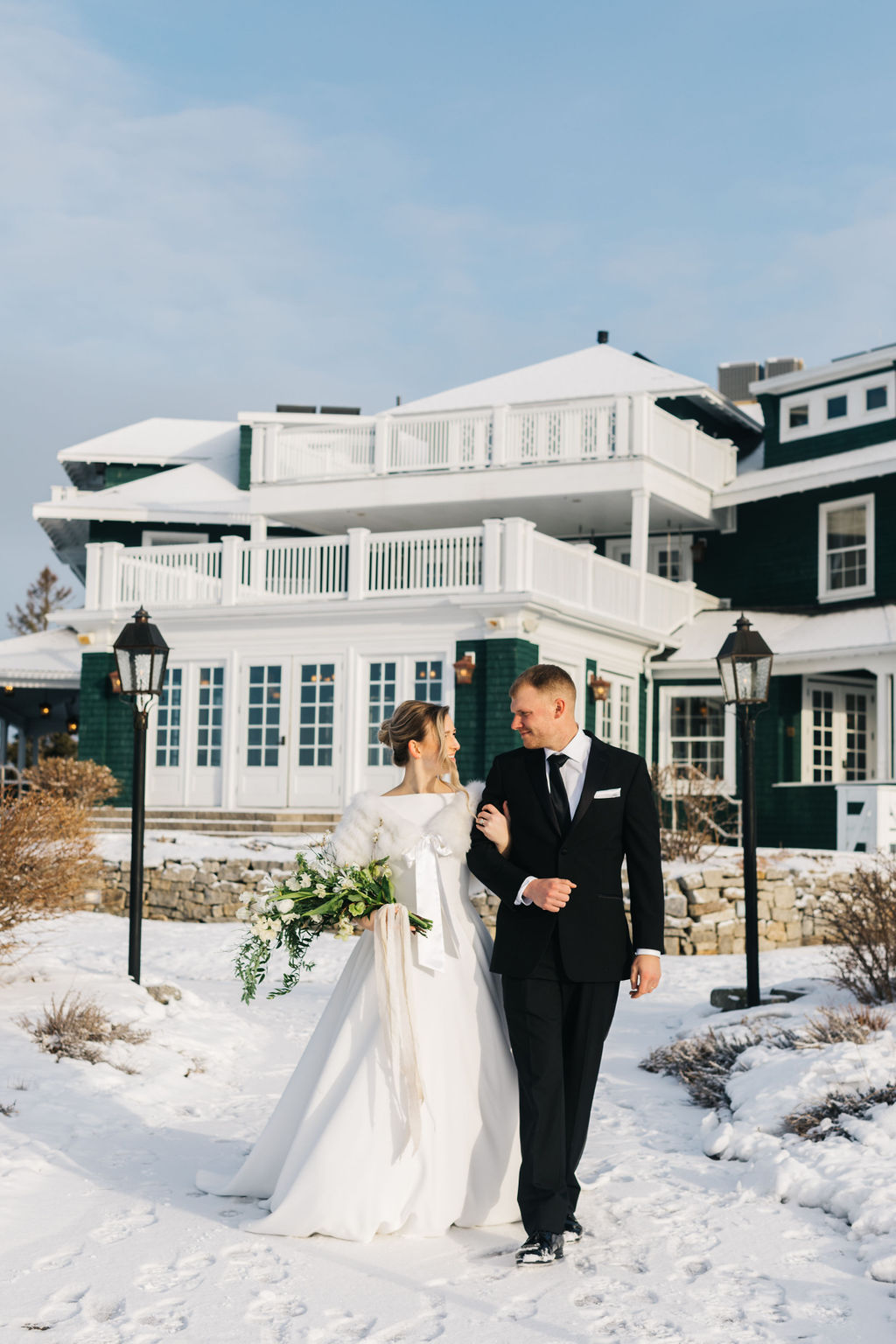 French's Point Winter Wedding